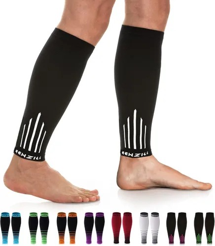 Vista 14 de Newzill - Mangas de compresión de pantorrilla (20-30mmHg) para hombre y mujer - Opción perfecta para nuestros calcetines de compresión