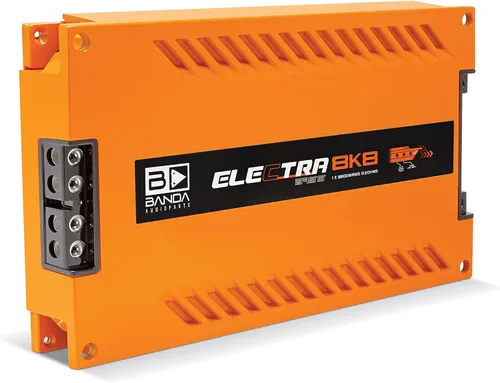 Electra Amplificador de bajo de audio para vehículos de 1 canal Amplificador de bajo mono de alta potencia clase D de 8800 W con filtro subsónico y