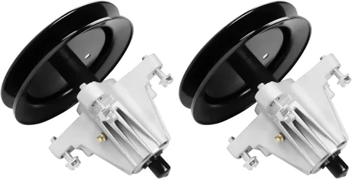 AEagle Conjunto de polea de husillo 918-04822A 918-04822B 04822 618-04822 918-04889 para plataforma Troy Bilt MTD Cub Cadet de 42 pulgadas, perno