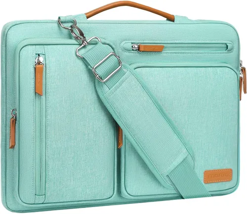 Vista 29 de MOSISO Bolsa de hombro protectora 360 para laptop, bolsas de computadora de 15-15.6 pulgadas compatibles con MacBook Pro de 16 pulgadas, HP, Dell