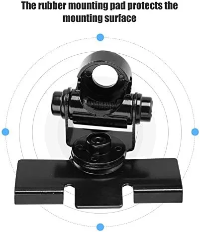 Vista 7 de Soporte de montaje de antena de jamón de coche para radio móvil, soporte de maletero para tapa de tronco/Hatchback/Montaje de puerta para FT-1802M