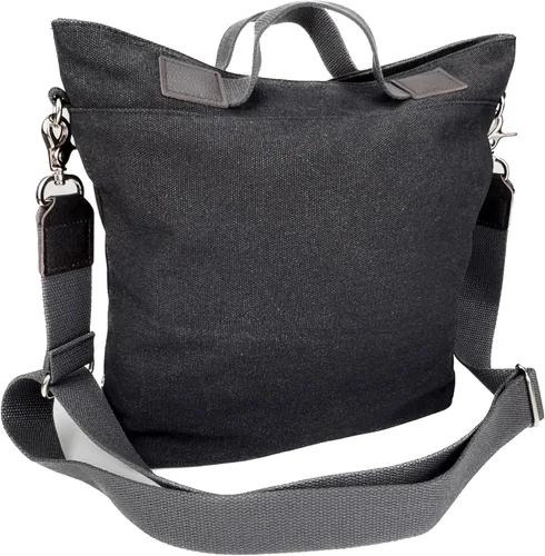 Katsia DuraStyle - Bolso cruzado de lona, estilo mensajero, Hobo, versátil, con cremallera en la apertura