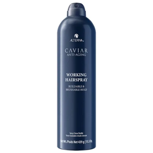 Alterna CAVIAR Anti-Aging Working Hairspray | Buildable, Brushable Hold | Helps Control Frizz & Adds Shine | Sulfate Free