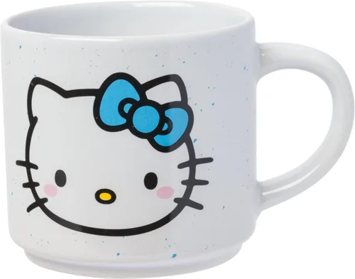 Vista 11 de Silver Buffalo Sanrio Hello Kitty Faces and Hearts - Juego de tazas de cerámica (4 unidades), 10 onzas