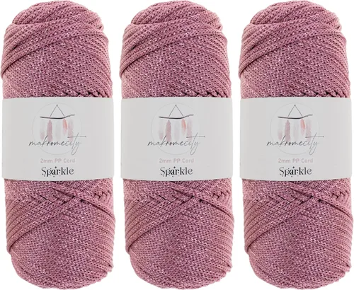 Vista 47 de Makromecity, Cordón de macramé de poliéster de 2 mm x 38 metros (125 yardas) 2 mm de polipropileno, cordón de macramé para crochet, bolsa
