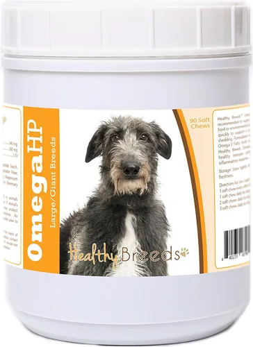 Vista 215 de Healthy Breeds Affenpinscher Omega HP - Masticables suaves para piel y pelaje, 60