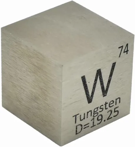 Vista 14 de Cubo de Antimonio Sb 99.99% Elemento Puro de 10mm de Densidad para Colección de Elementos, Tabla Periódica, Cazador y Más (1 cm, Antimonio)