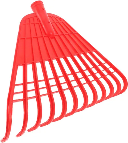 Portable Plastic Garden Lawn Rake Head Replacement with Tines for Efficient Leaf and Grass Removal Lightweight Rake for Outdoor Gardening Farm