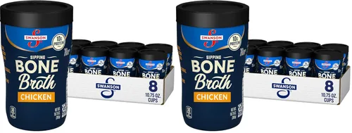 Vista 8 de Caldo de hueso de pollo para beber Swanson S, 10.75 oz Taza apta para microondas (Paquete de 8)