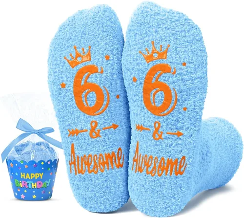 Vista 10 de HAPPYPOP Birthday Gift Ideas - Birthday Socks for 5-12 Year Old Kids Boys Girls