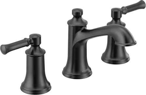 Vista 11 de Moen Dartmoor Kit de grifo de baño de amplio alcance con dos manijas de níquel cepillado de 8 pulgadas, requiere válvula, T6805BN