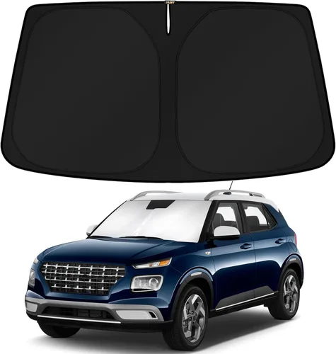 Vista 180 de KUST Parasol para parabrisas para Volkswagen VW ID.4 2021-2025 2026, accesorios para ventana, protector plegable, bloquea los rayos UV, mantiene