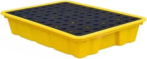Vista 2 de Industrial Spill Containment Tray - Modular Leak Prevention Solution for Oil & Chemical Spills, Amarillo 49x35x9cm, Durable, Easy to Clean, Heavy