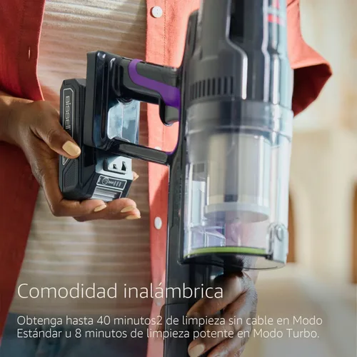 Vista 4 de Bissell Cleanview XR Pet - Aspiradora inalámbrica de 300 W con batería extraíble, 3797 V