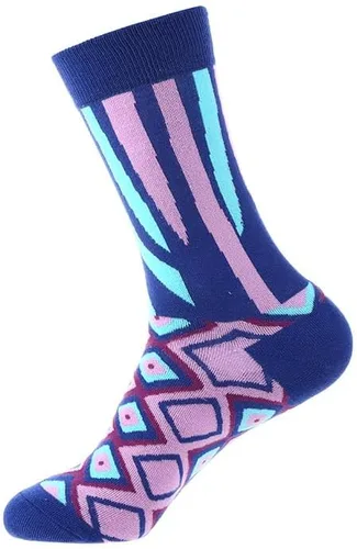 Vista 4 de Calcetines de otoño e invierno calcetines de pintura de flores calcetines de moda para mujer, calcetines de caramelo macaron de dibujos animados