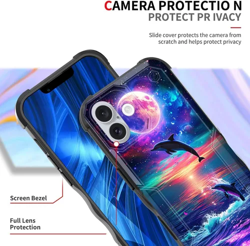 Vista 273 de Funda para iPhone Air, [doble capa] [protección contra caídas de grado militar de 10 pies] Funda resistente a prueba de golpes para iPhone Air