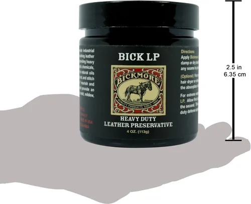 Vista 6 de Bickmore Acondicionador de cuero, reparación de arañazos Bick LP de 4 onzas, conservante de cuero LP resistente, protector de cuero, bálsamo