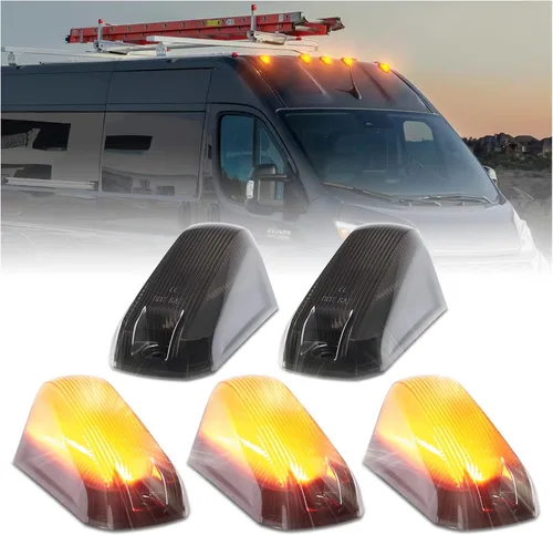Vista 9 de POPMOTORZ 5PCS Luces Marcadoras LED para Techo de Cabina 18 LED Ámbar Luces de Liberación del Techo Superior Lámparas de Cabina Para Dodge RAM