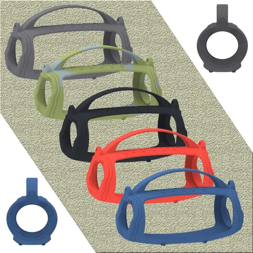 Vista 5 de JCHPINE Funda de Silicona para Altavoz Bluetooth Portátil JBL Charge 5, Soporte de Piel Protectora para Accesorios de Altavoz JBL Charge 5