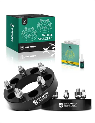 YHTAUTO 5x4.75 Espaciadores de rueda de 31.75 mm para Chevrolet Camaro, Corvette, Cadillac, GMC, Modelos Pontiac, Espaciadores de rueda forjados de