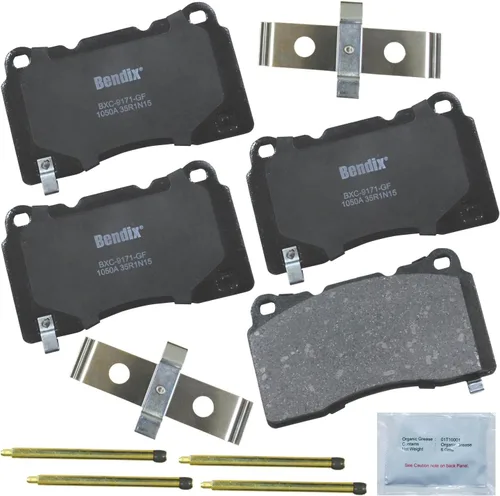 Vista 180 de Pastillas de freno delanteras semi-metálicas Bendix Priority1 CFM1774 para Ford Transit 2019-2017, Transit-150 2021-2015, Transit-250 2021-2015