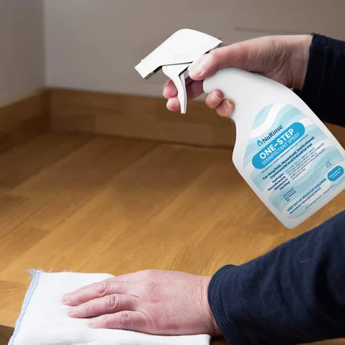 Vista 4 de Spray desinfectante de un solo paso 32 onzas líquidas Un paquete Limpiador y desinfectante multiusos