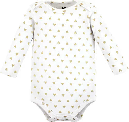 Vista 4 de Hudson Baby Body unisex de algodón de manga larga, para bebé