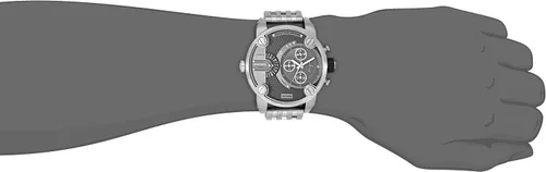 Vista 2 de Diesel SBA dual tiempo zonaReloj de los hombres de acero inoxidable DZ7259