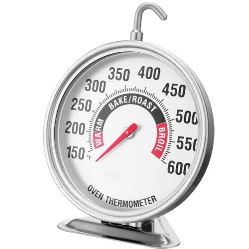Vista 9 de Termómetro de caramelo y termómetro para freír con esfera grande de 2 pulgadas, sonda de acero inoxidable de 9 pulgadas, guía de temperatura