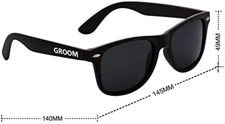 Vista 3 de LADYHOME 7 lentes de sol de regalo de boda para novio mejor hombre padrino de boda