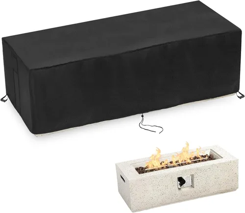 Vista 24 de Cubierta de mesa para exteriores para mesa de tanque de propano de 16 pulgadas, 600D, caja de almacenamiento impermeable de 20 libras, 16 x 16 x 21