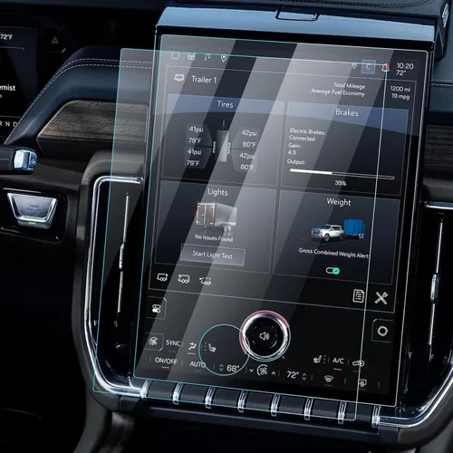 Vista 22 de Protector de pantalla de vidrio templado para Audi A4 (2020-2024)/A5 (2020-2024)/Q5 (2021-2023), accesorios de navegación antirreflejos, instalación