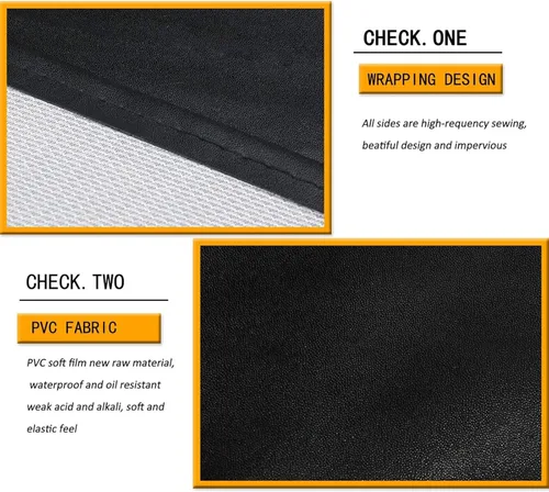 Vista 5 de Homsolver 2 Pack Waterproof Rubber Aprons, Heavy Duty Butcher for Men, Chemical Vinyl Plastic Aprons for Dishwashing