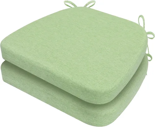 Vista 49 de AAAAAcessories - Cojines para silla en forma de D, 2" de espesor, almohadillas para sillas de comedor con lazos y removibles, cubierta lavable a