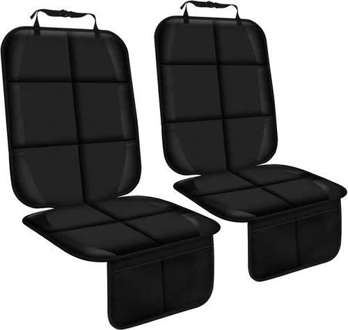 Vista 8 de Protector de asiento de automóvil con respaldo acolchado de goma antideslizante, acolchado impermeable más grueso para asientos infantiles, sin