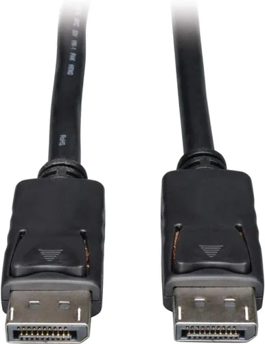 Vista 7 de TRIPP LITE Cable DisplayPort con pestillos (M/M), DP a DP, 4K x 2K, 6 pies (P580-006), negro