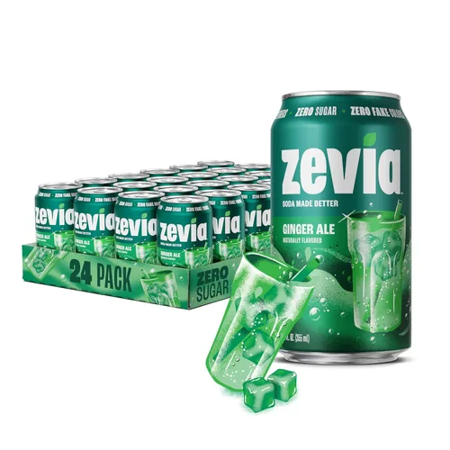 Vista 10 de Zevia Soda sin azúcar, paquete variado de 6 sabores, latas de 12 onzas (paquete de 24) - endulzado naturalmente, proyecto verificado sin OMG, sin