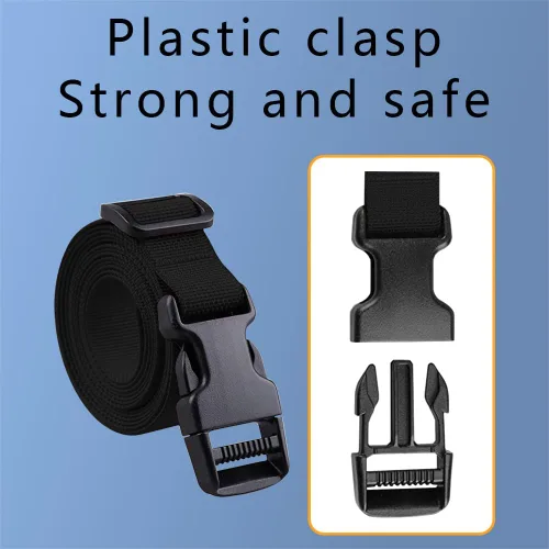 Vista 3 de Correa de amarre, correas de equipaje, correas de hebilla ajustables, correa de nailon con hebilla, correas de equipaje resistentes, correas