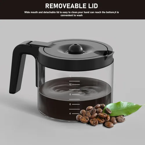 Vista 7 de Repuesto de cafetera de vidrio de 12 tazas compatible con Keurig K-Duo 5100 Single Serve K-Cup Pod & Carafe, no compatible con el modelo K-Duo 5000