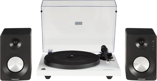 Vista 9 de Crosley C6B-MA tocadiscos Bluetooth con accionamiento por correa con brazo de tono ajustable, caoba
