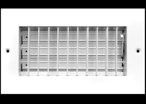 Vista 2 de HVAC Premium Difusor de suministro de aire ajustable de 8 pulgadas de ancho x 4 pulgadas de alto - cubierta de ventilación de HVAC para pared