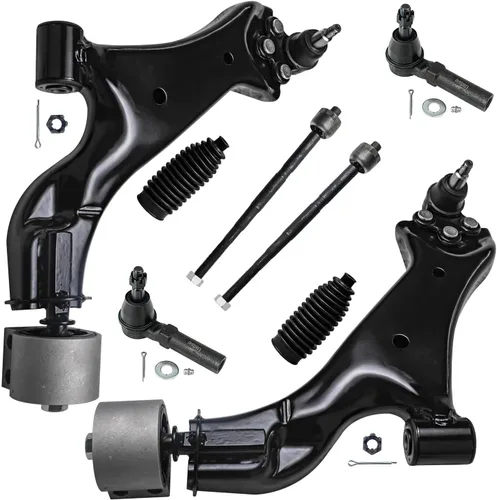 Vista 21 de Detroit Axle - Kit de brazos de control delanteros de 8 piezas para Toyota Sienna 2004-2010, 2 brazos de control inferiores con rótulas, 4 barras