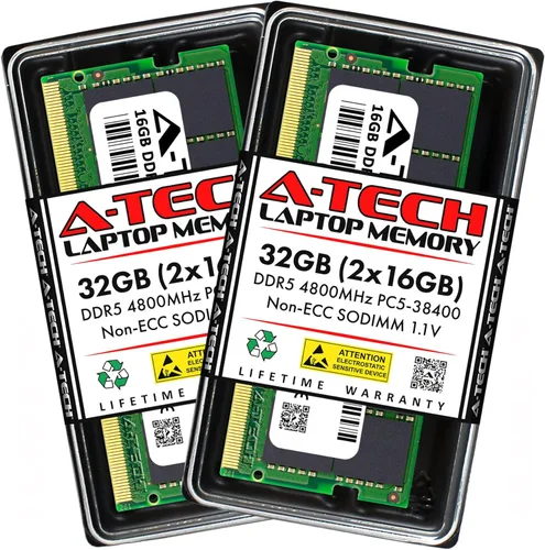 Vista 9 de A-Tech 8 GB de RAM compatible con Acer Nitro 5 Gaming Laptop DDR5 4800MHz PC5-38400 SODIMM 1.1V 262-Pin No ECC Actualización de memoria SO-DIMM