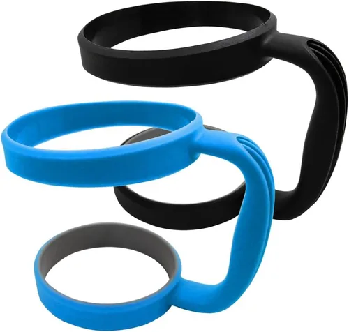 SourceTon Paquete de 2 asas para vasos de 30 onzas | Compatible con YETI, Ozark Trail, SIC, Chillr, Kodiak, Boss | Agarre antideslizante y diseño