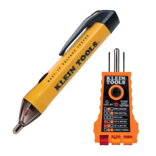 Vista 11 de Klein Tools NCVT1P Probador de voltaje, bolígrafo probador de bajo voltaje sin contacto, 50 V a 1000 V CA, alarmas LED audibles y intermitentes