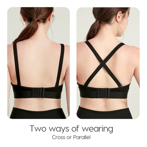 Vista 5 de Lupantte Brasier de extracción manos libres, cómodo brasier de extractor de leche con almohadillas, brasier de lactancia ajustable para bombeo. Se