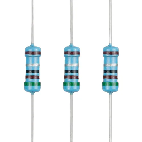 Vista 61 de 100 resistencias de 2.4 ohmios 1/2 W (0.5 vatios) ±1% tolerancia de película metálica, resistencia de valores múltiples opcional