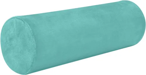 Vista 23 de Almohada cervical rosa para aliviar el dolor de cuello, almohadas redondas para el cuerpo, soporte lumbar, almohada de rodilla para cama, piernas