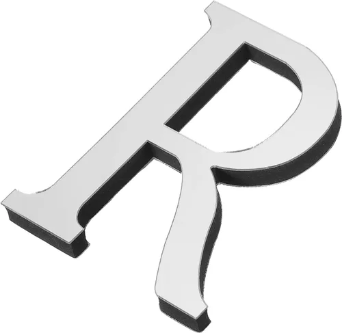 Vista 18 de PATIKIL Adhesivos de pared de acrílico 3D con letras B, autoadhesivas, para decoración del hogar, letrero artístico, para bricolaje, decoración