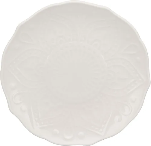 10 Strawberry Street Dahlia - Plato de pan blanco y mantequilla de 6 pulgadas, juego de 6